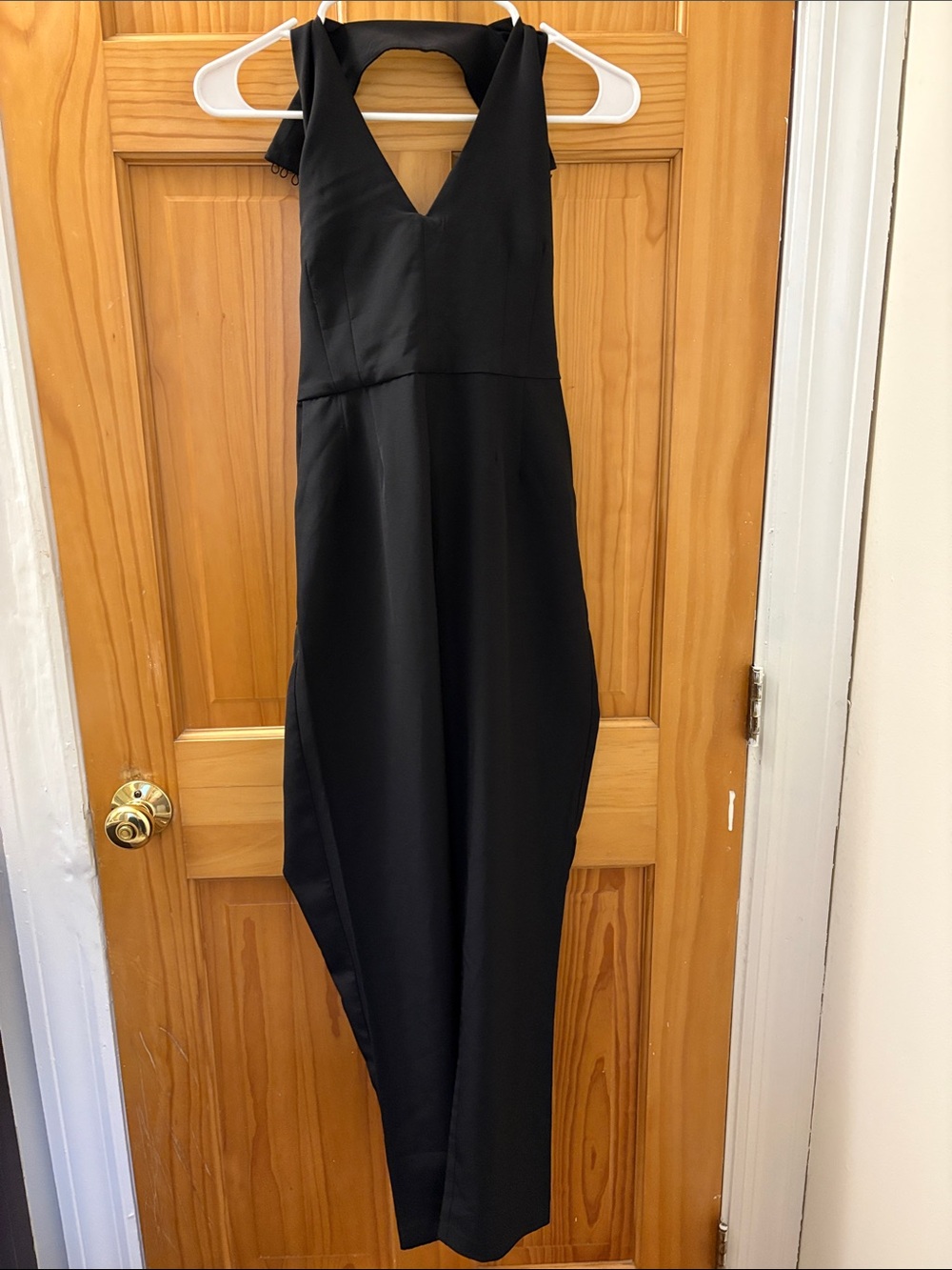 Black Halter High Neck Sleeveless Jumpsuit